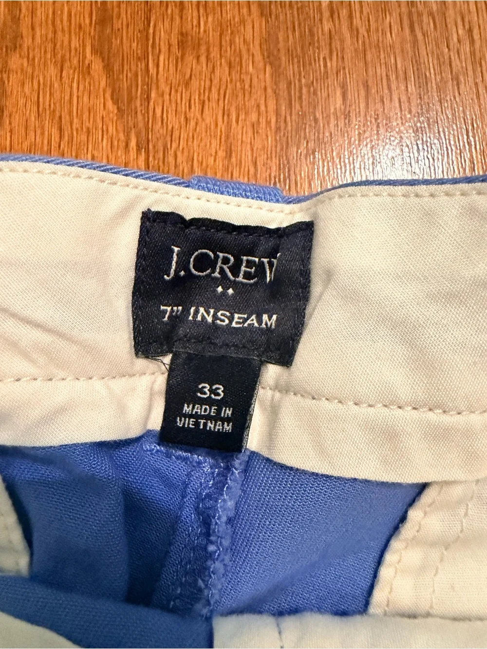 J. Crew Men's Periwinkle Flat-Front Shorts